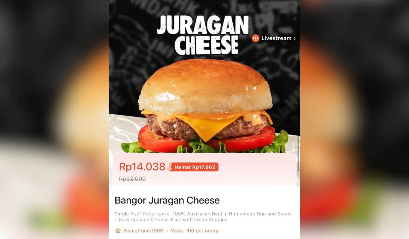 Promo Burger Bangor ShopeeFood
