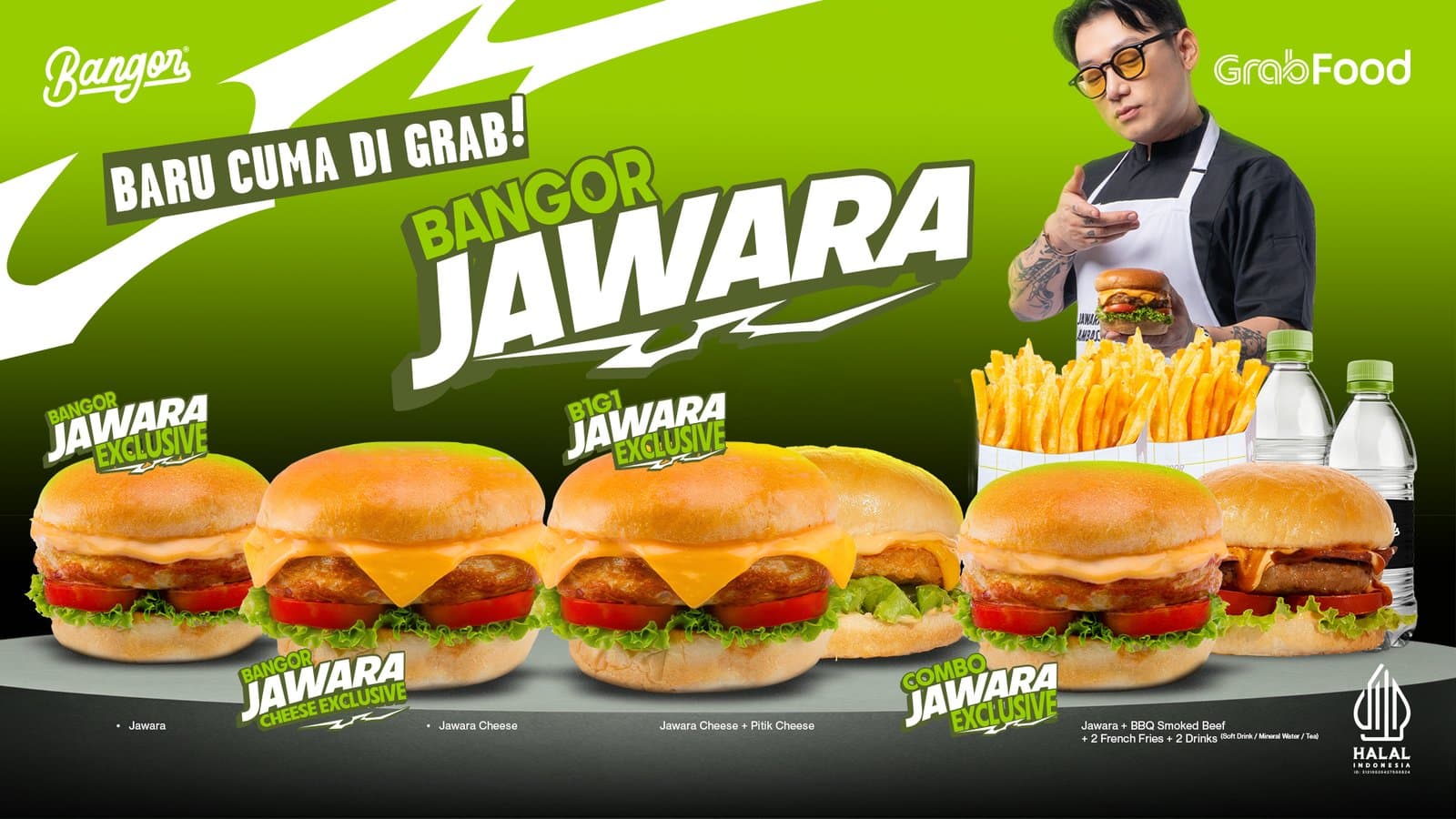 Bangor JAWARA Cuma di Grab!
