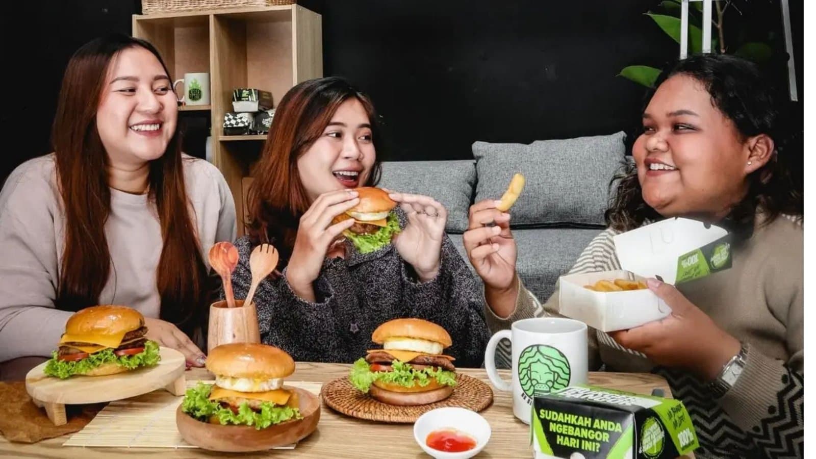 burger untuk nongkrong